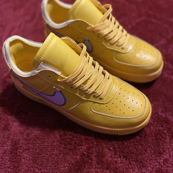 Nike x Off White Air Force 1 Low Lemonade - Picture 1 of 5